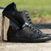 G&T Klasszikus Full Black bőr sportcipő
