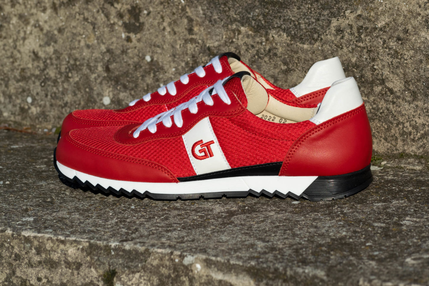 G&T Aktív Piros textil - Fehér - Fekete sportcipő